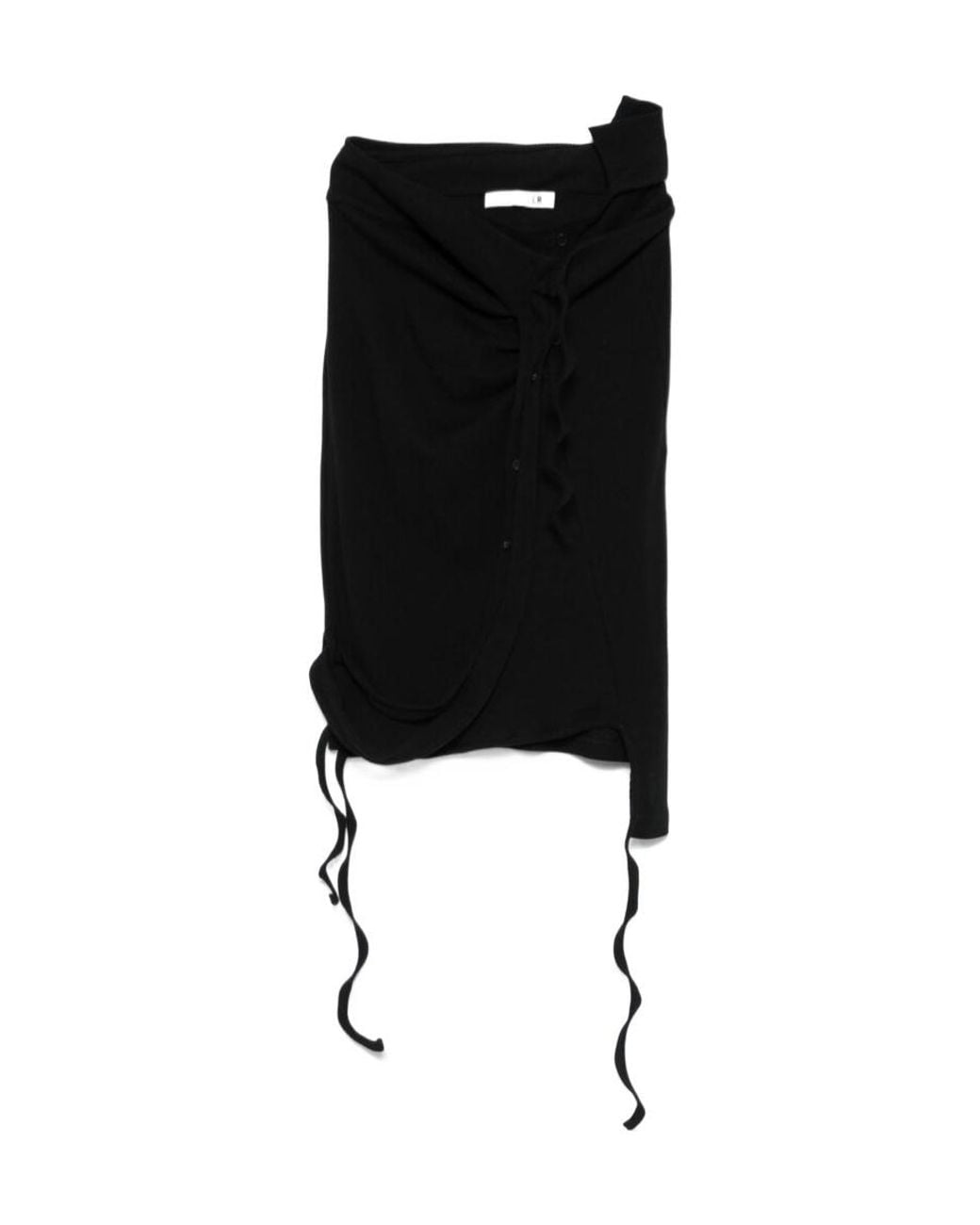 OTTOLINGER Black Ribbed Mini Skirt