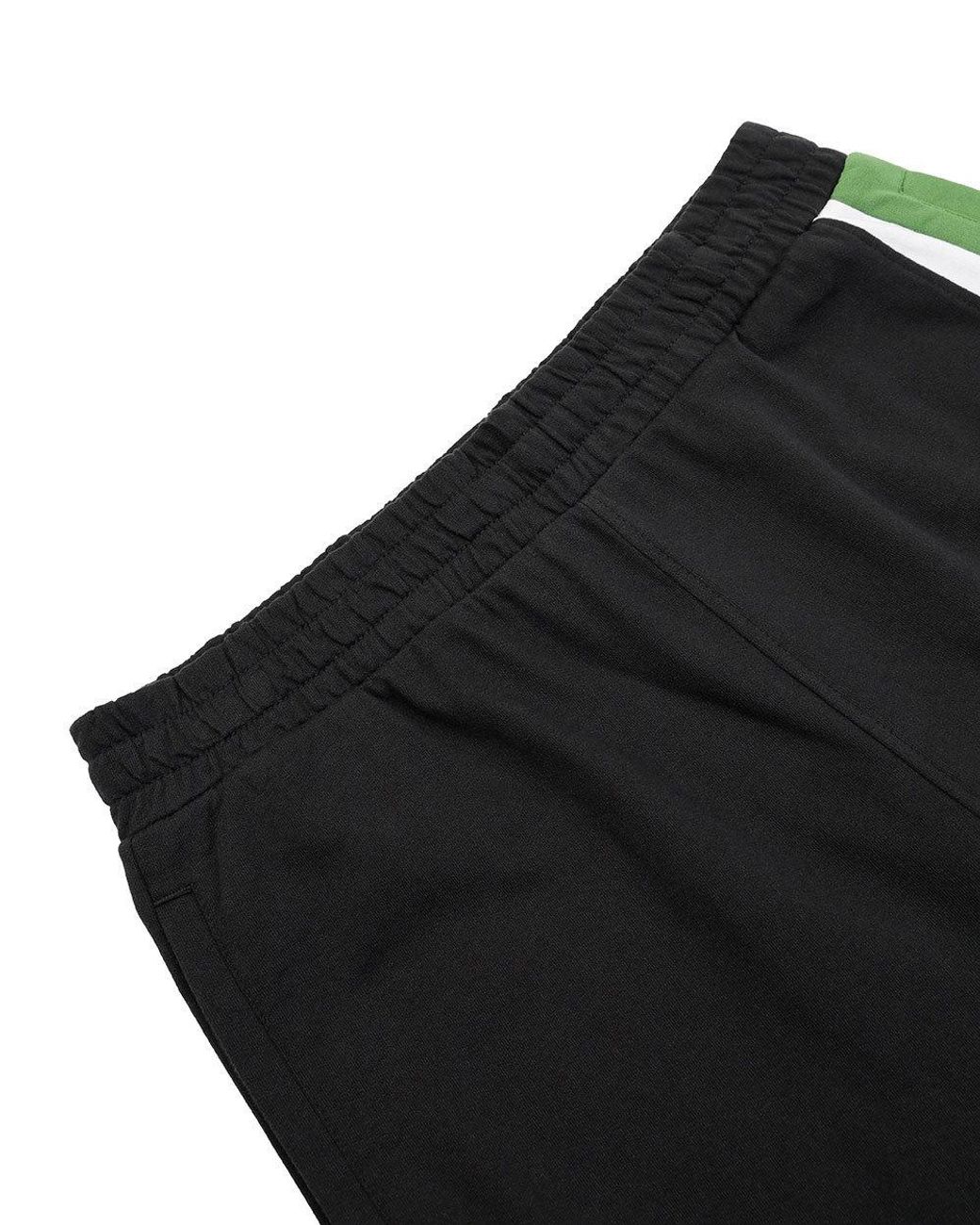 EA7 Black Logo Side Striped Sweatpants for men