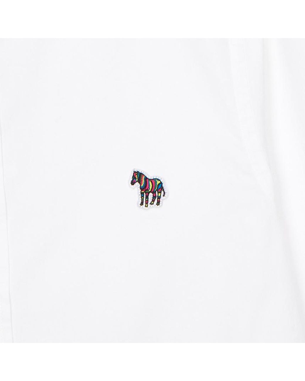 Paul Smith White Ps Zebra Patch Shirt for men
