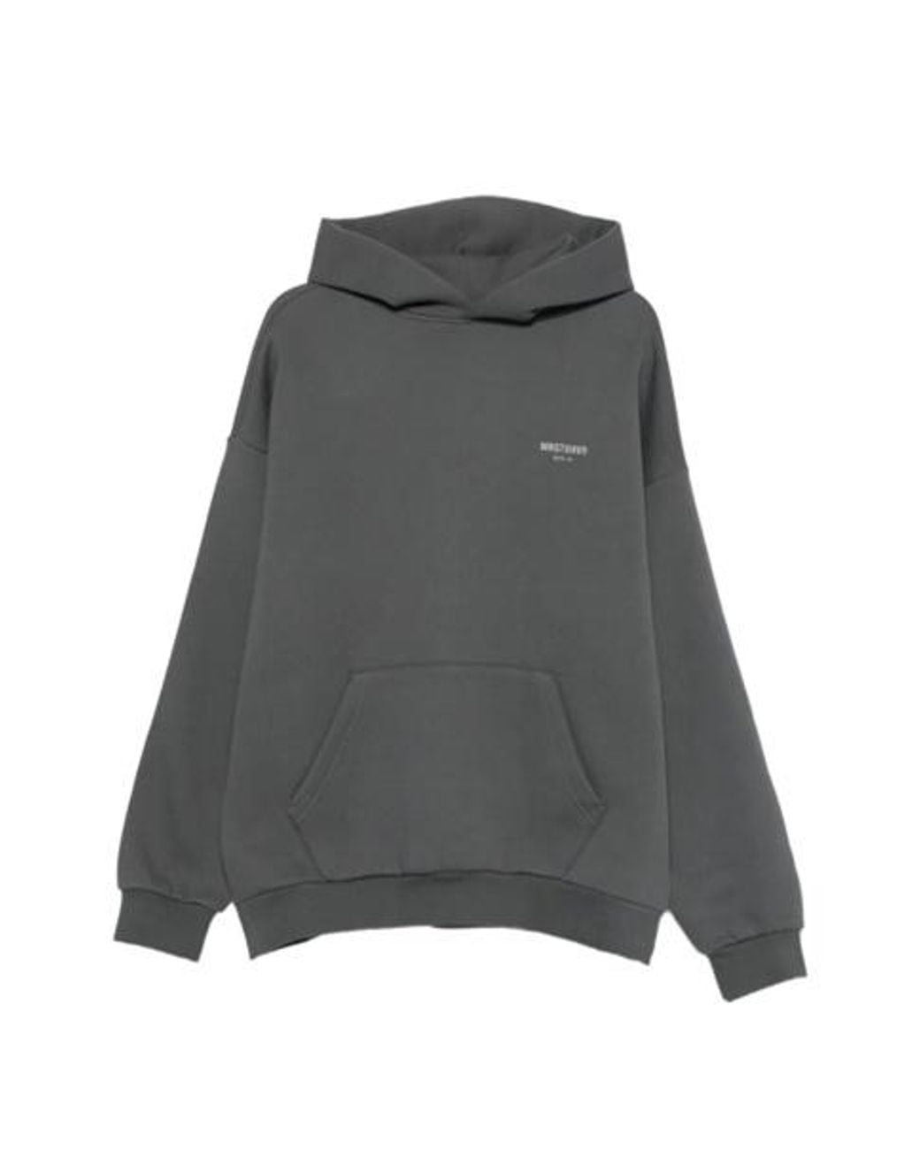 WRSTBHVR Gray Micah V2 Logo-Print Hoodie for men
