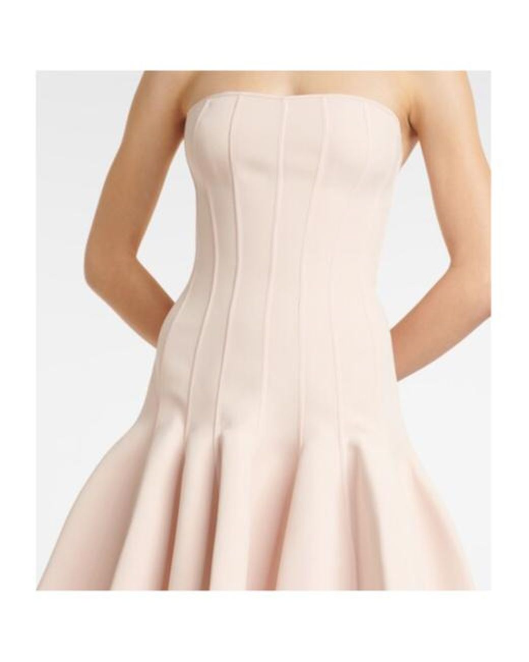 Maticevski Pink Kink Strapless Minidress