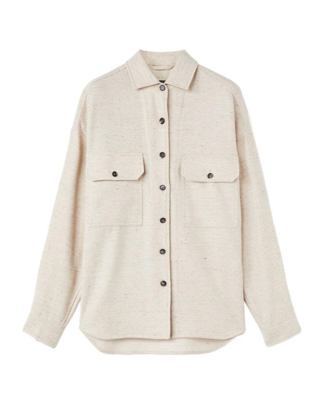 Loro Piana Natural Jenna Collared Button-Up Shirt