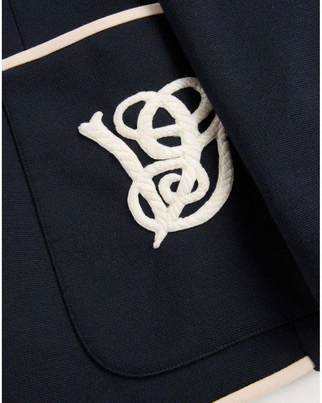 Valentino Blue Double-Breasted Wool Jacket With Vg Patch for men