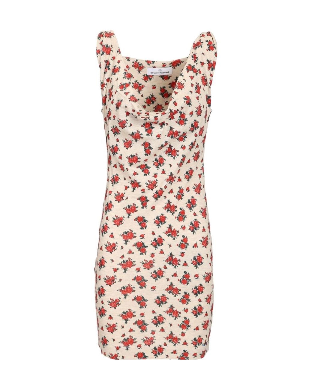 Vivienne Westwood Red Anna Floral Mini Dress