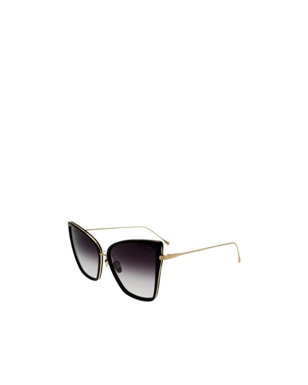 Dita Eyewear Metallic Geometric Frame Sunglasses