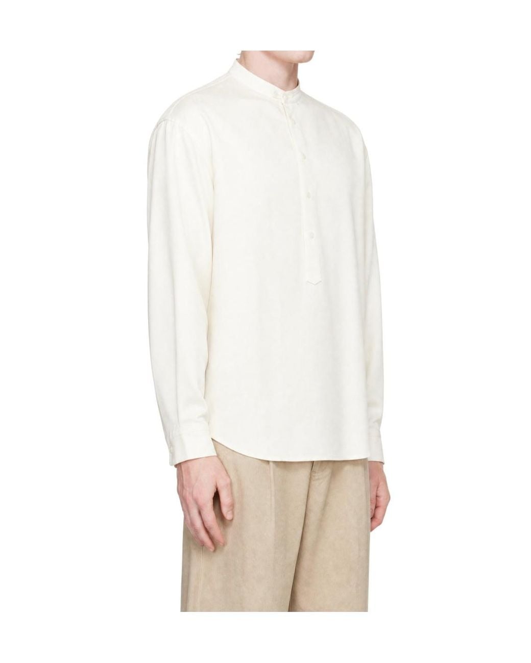 Entire studios White Crew-Neck Long-Sleeve T-Shirt for men