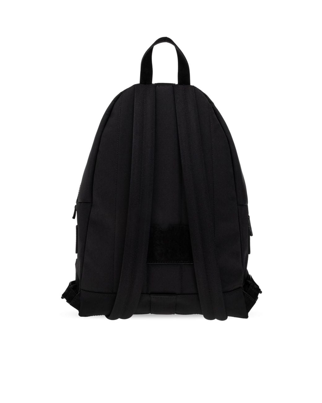 Moschino Black Logo Detailed Zipped Backpack for men
