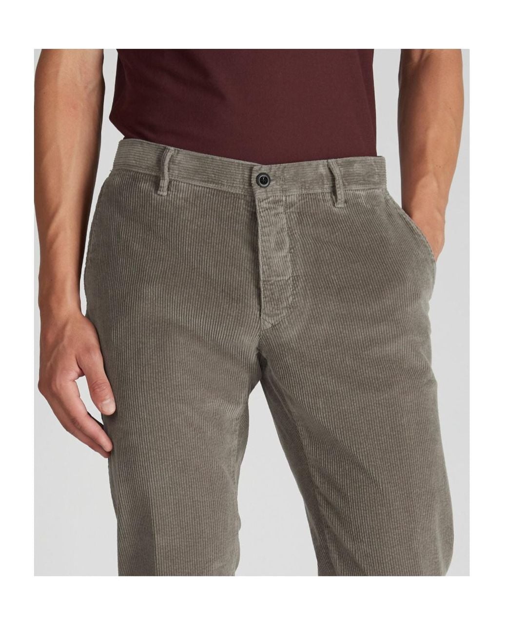 Incotex Gray Casual Trousers With Belt Loops for men