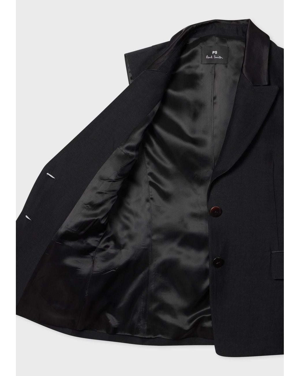 Paul Smith Black Ps Closed Lapels Vest