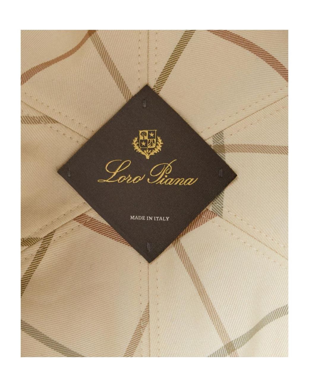 Loro Piana Brown Baseball Cap for men
