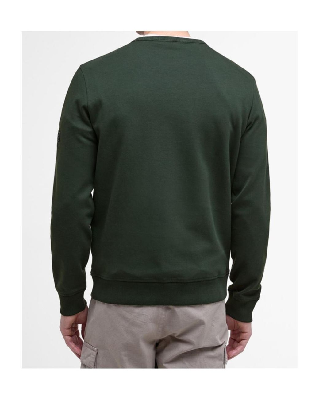 Barbour Green Ilford Crew Sweater for men