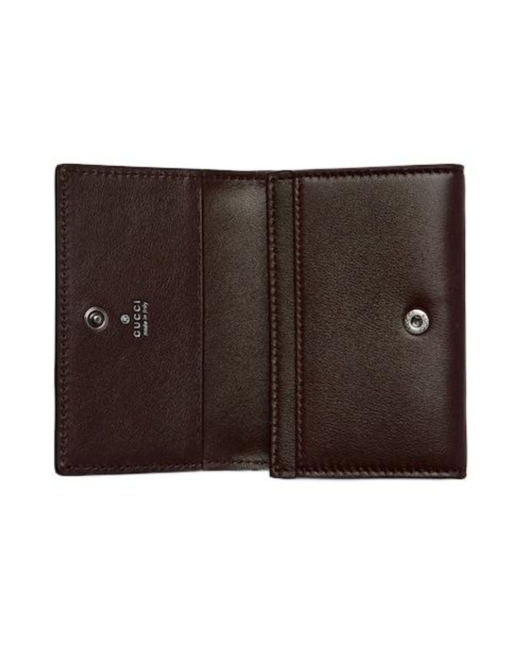 Gucci Brown Long Card Case With Horsebit for men