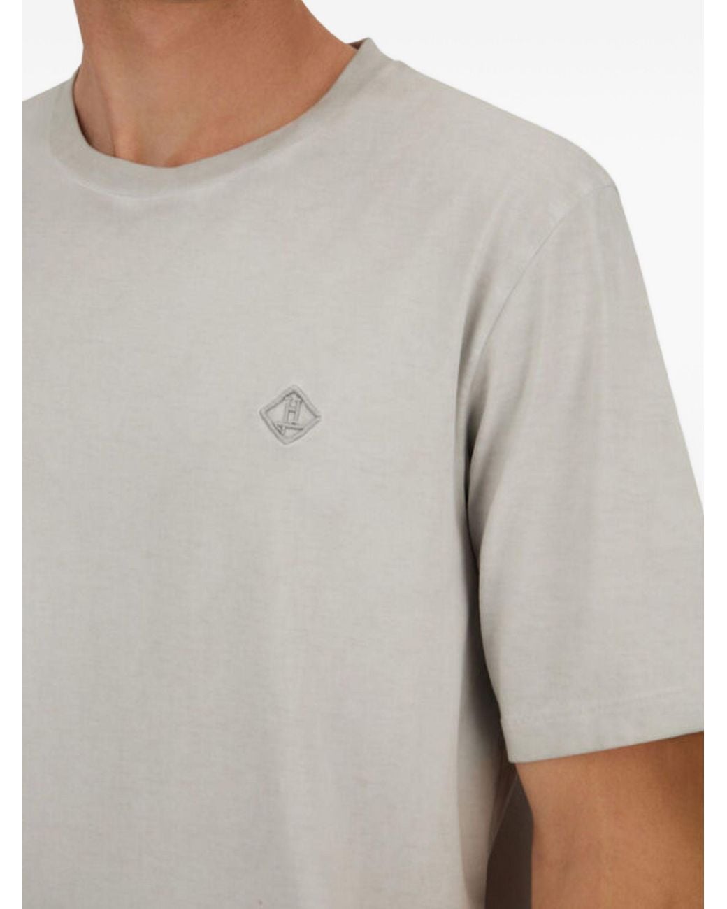 Herno White Logo T-Shirt for men