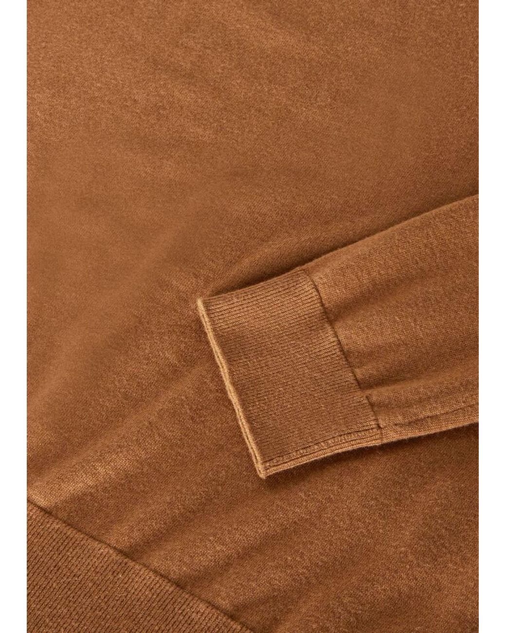 Loro Piana Brown High Neck Knitted Sweater