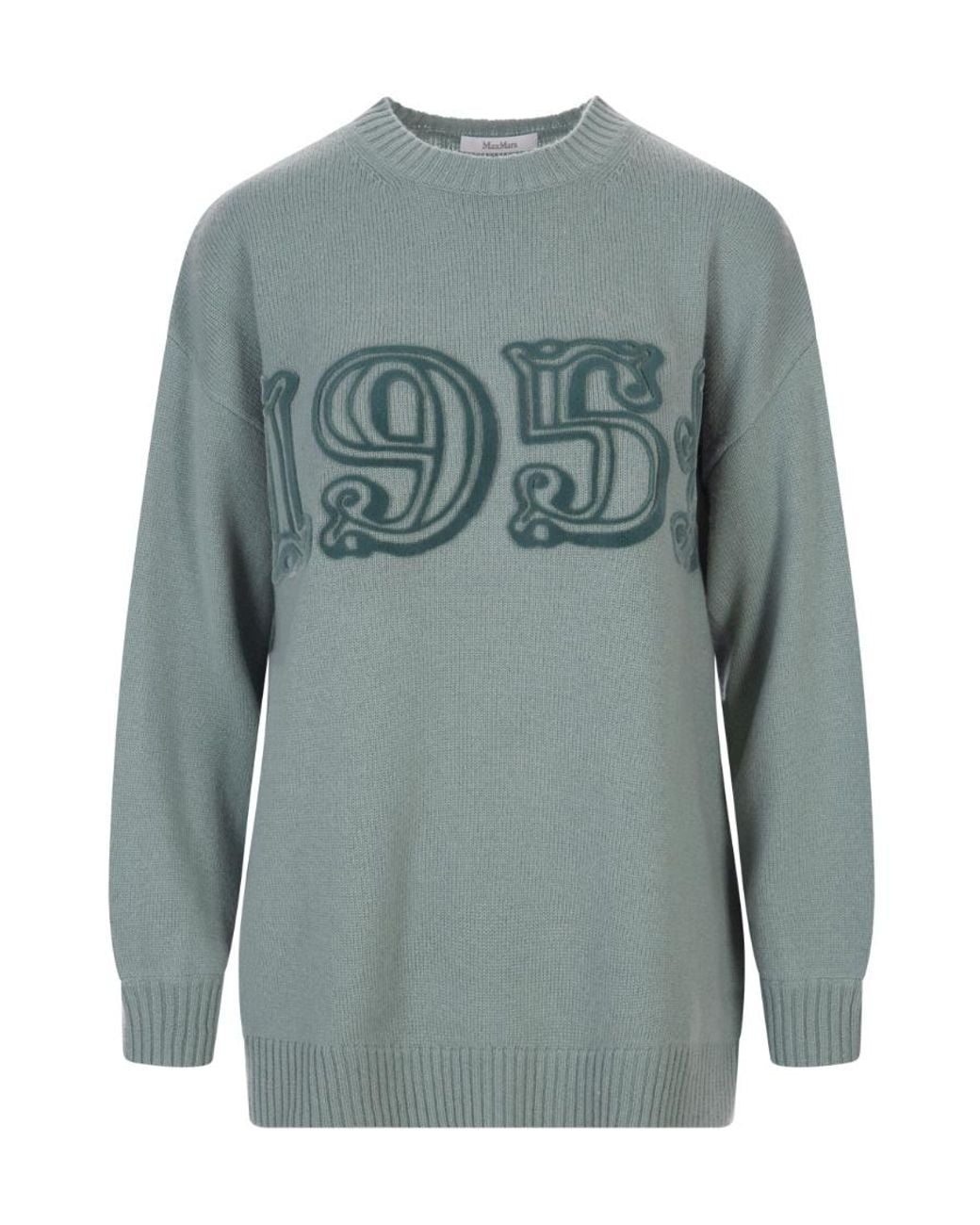 Max Mara Gray Wool-Cashmere Blend Jumper