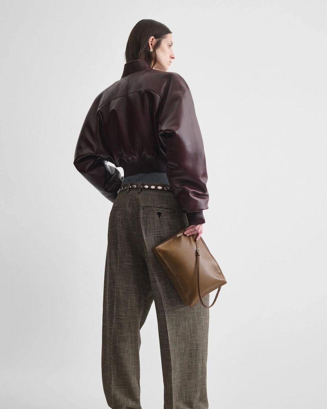Phoebe Philo Brown Flap Shoulder Bag