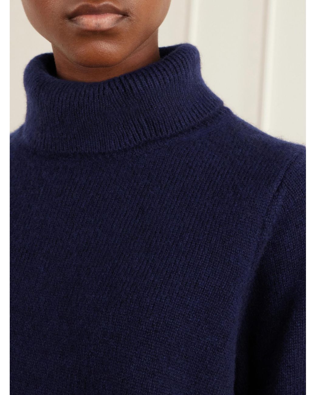 arch4 Blue Cashmere Turtleneck Sweater