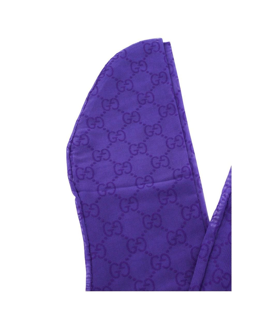 Gucci Purple Printed Stretch Tights