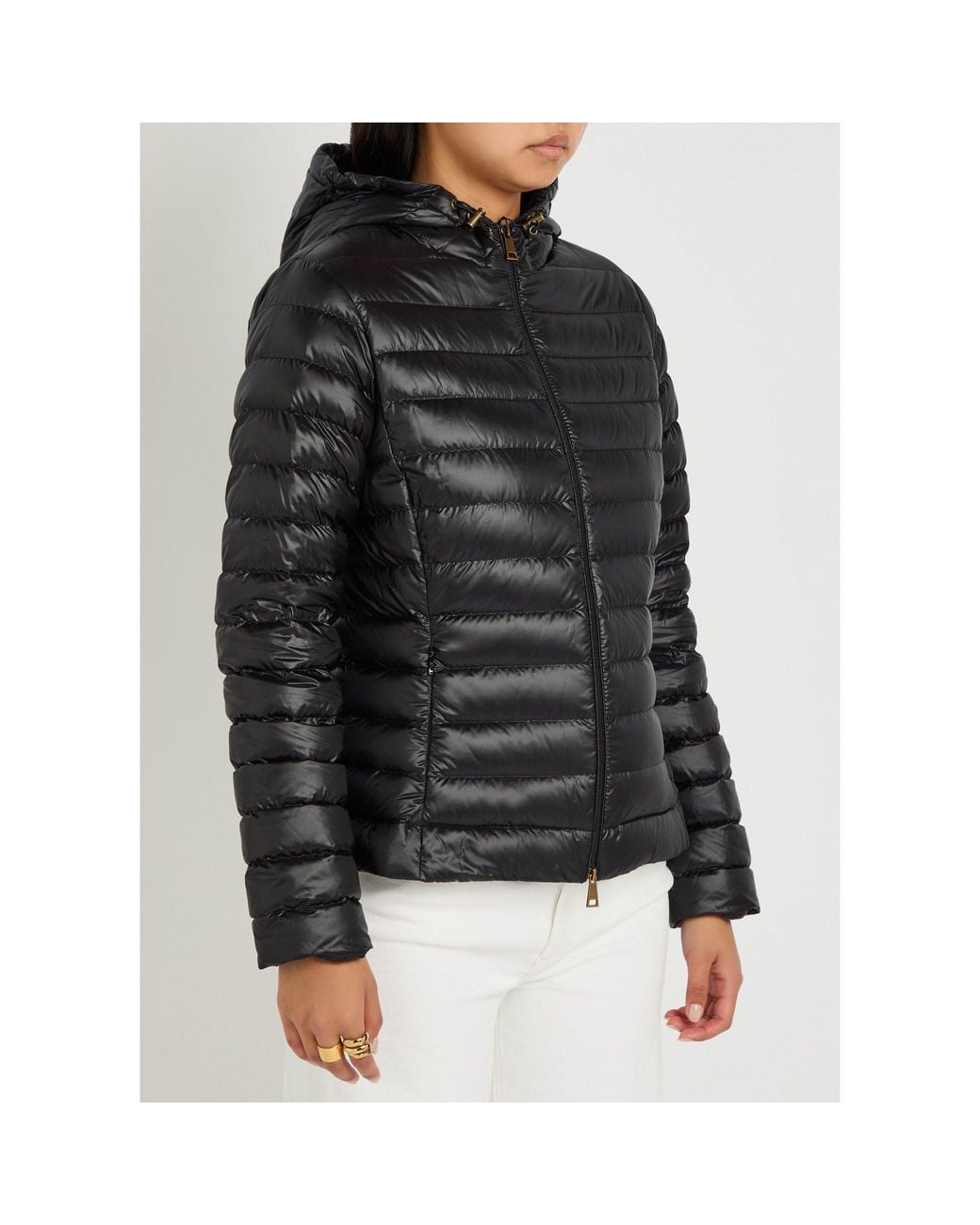 Moncler Black Hooded Slim-Fit Lightweight Down Jacket