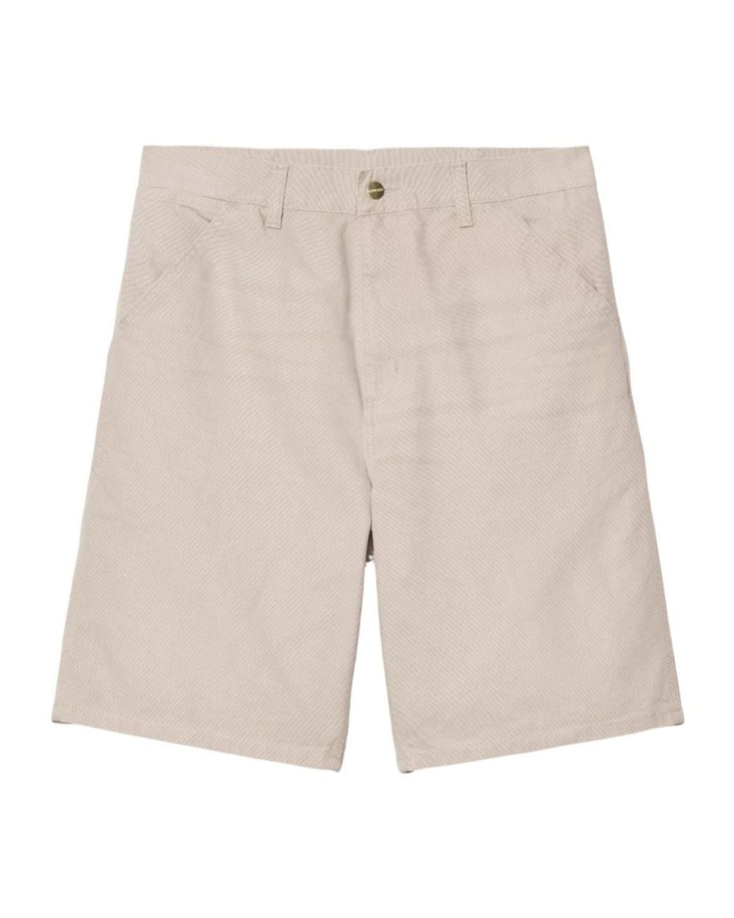 Carhartt White Single Knee Shorts for men