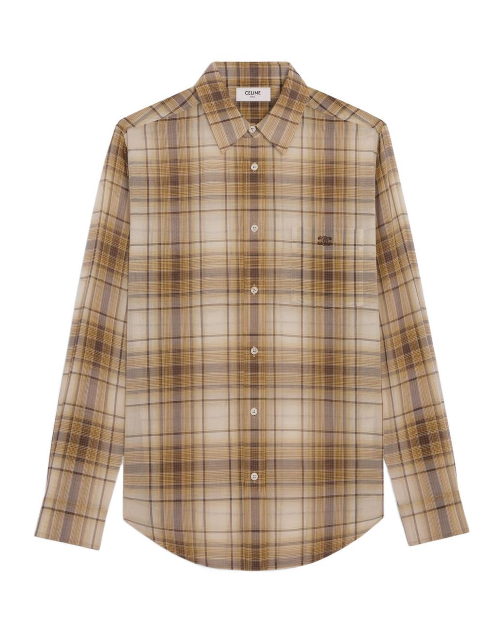 Céline Brown Loose Shirt for men