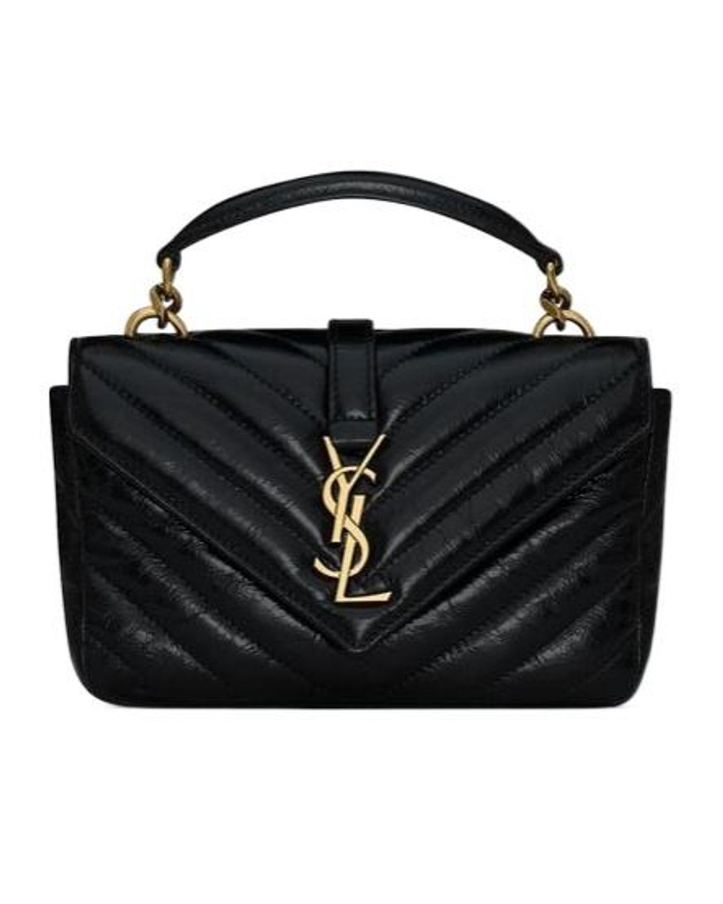 Saint Laurent Black College Mini Chain Bag