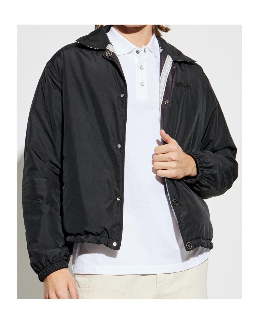Versace Black Reversible Jacket for men