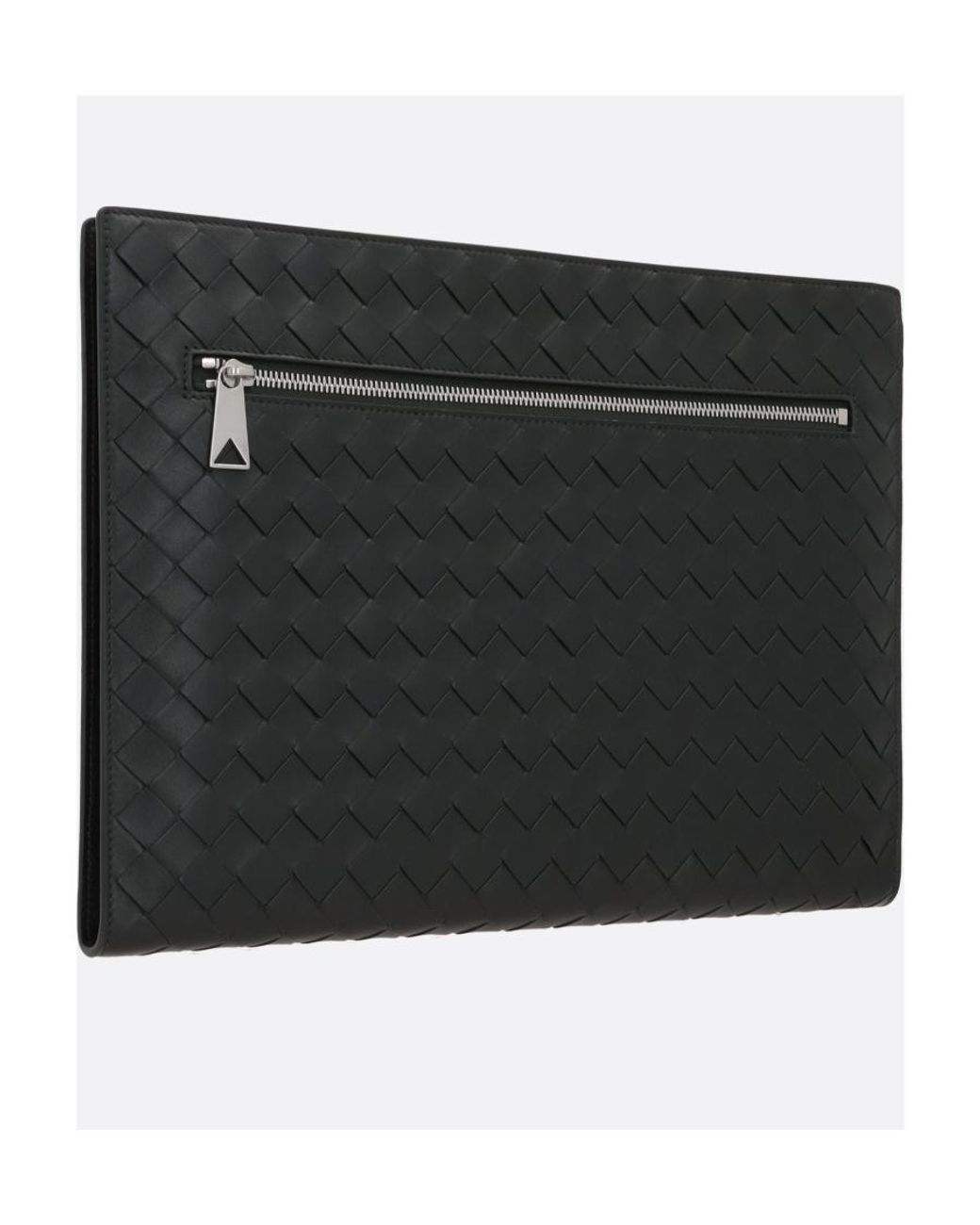 Bottega Veneta Black Classic Intrecciato Document Holder for men