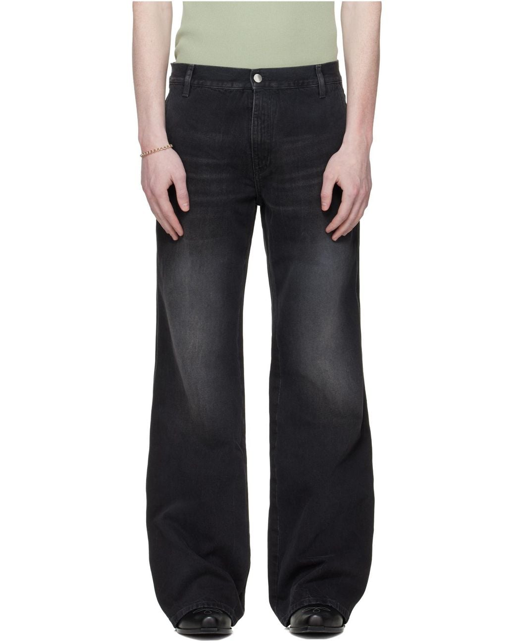 Amiri Blue アミリ ブーツカットジーンズ for men