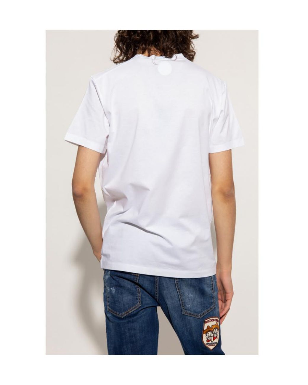 DSquared² White Caten Trip Graphic T-Shirt for men