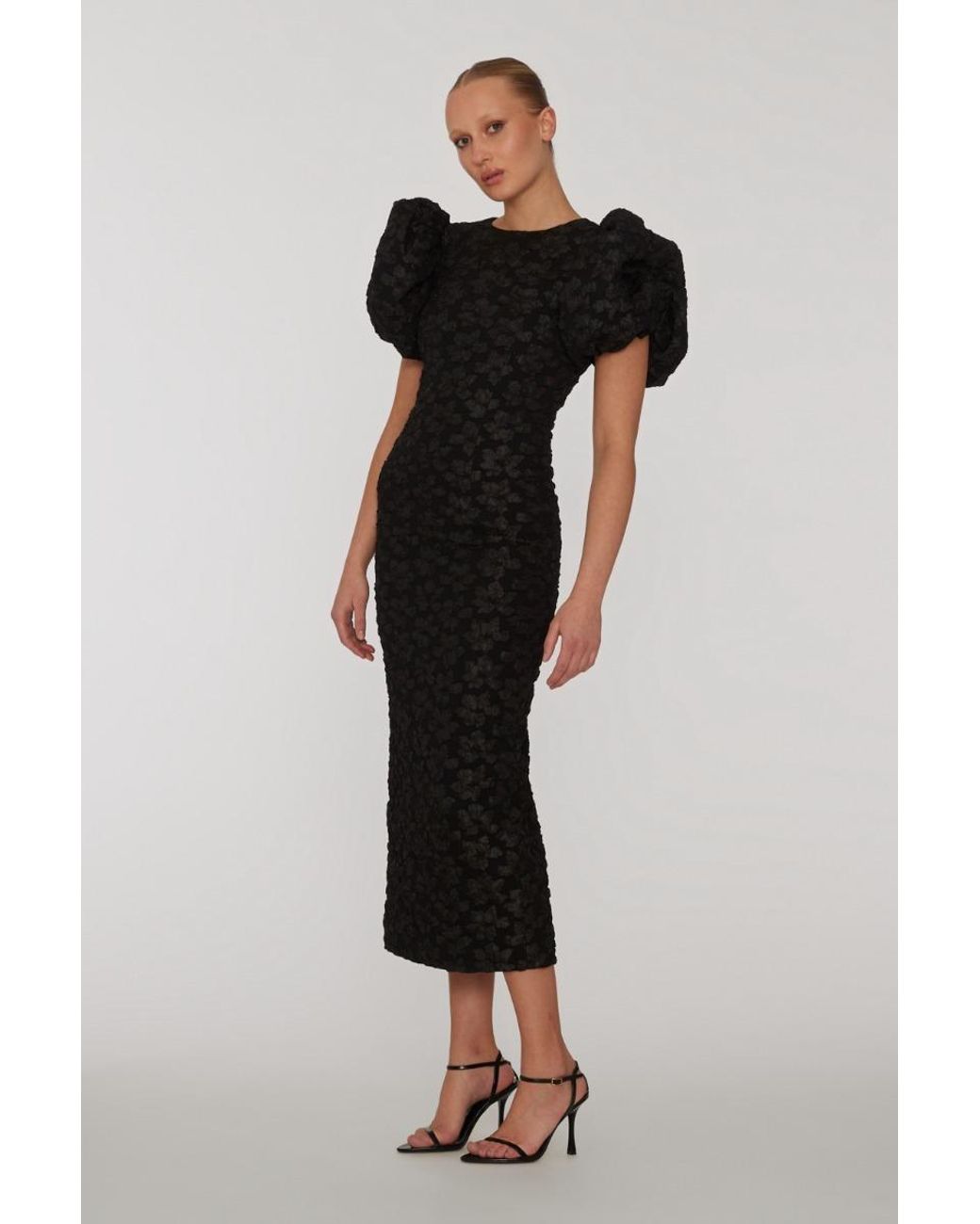 ROTATE BIRGER CHRISTENSEN Black Midi Dresses