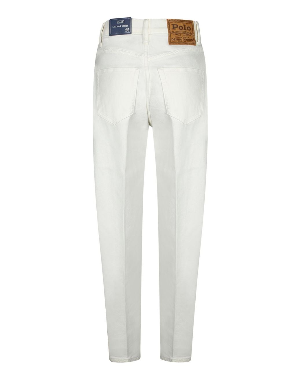 Polo Ralph Lauren White Tapered Slim-Fit Jeans