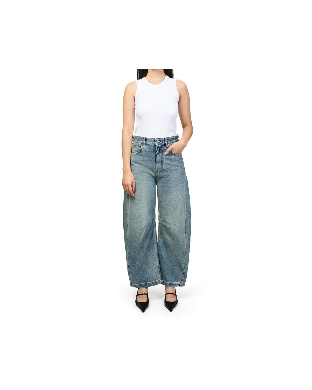 Loewe White Anagram Tank Top