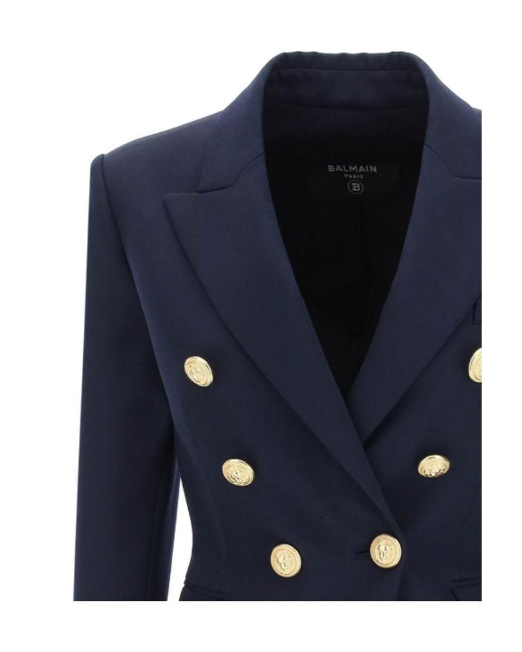 Balmain Blue Double Breasted Blazer