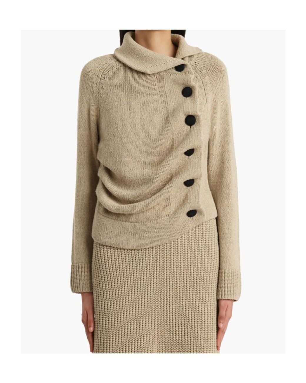 Khaite Natural Lorrai Cardigan