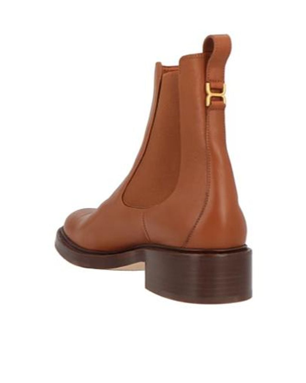 Chloé Brown Minimalist Chelsea Boots