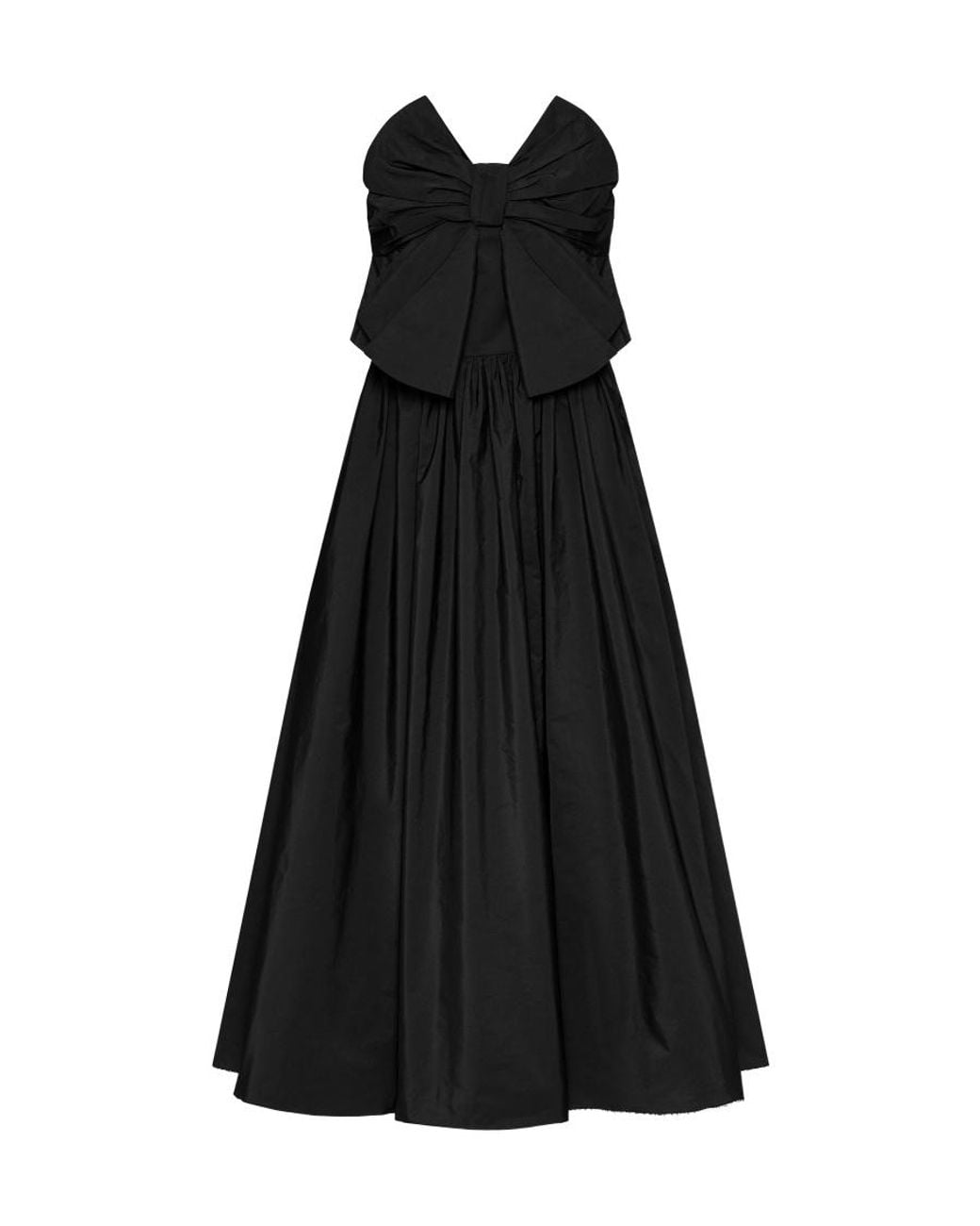 RED Valentino Black Bow Detailed Strapless