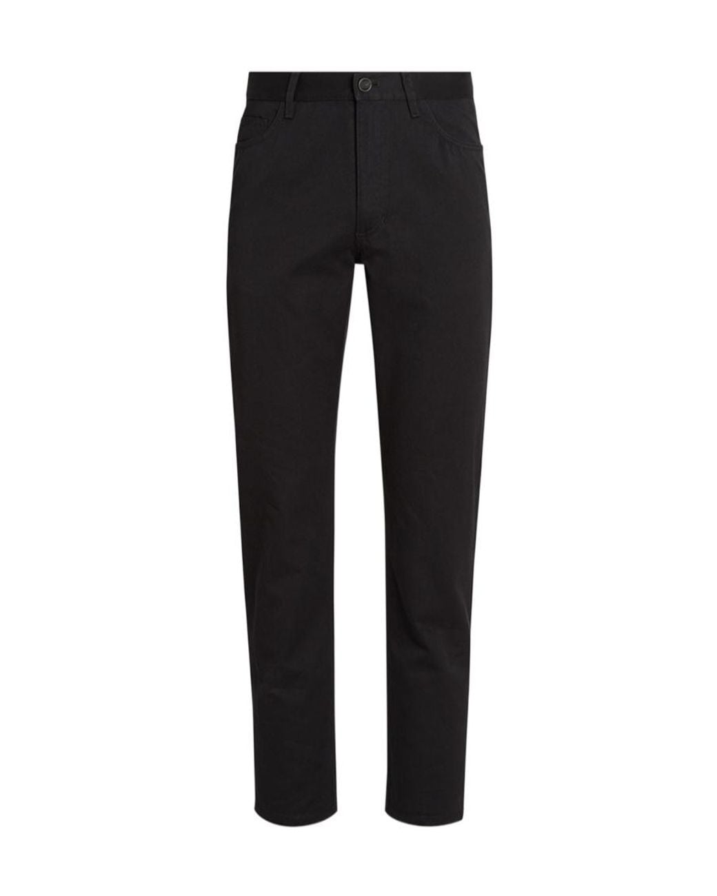 Zegna Black Belt Loop Casual Pants for men