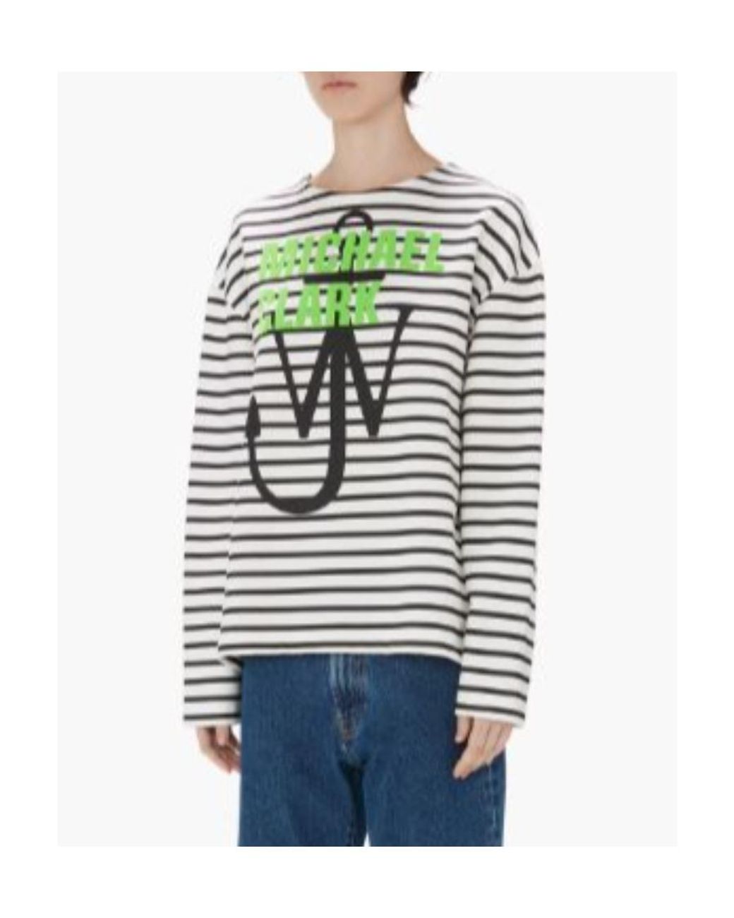 J.W. Anderson Gray Jw Anderson Logo Printed Crewneck Sweatshirt for men