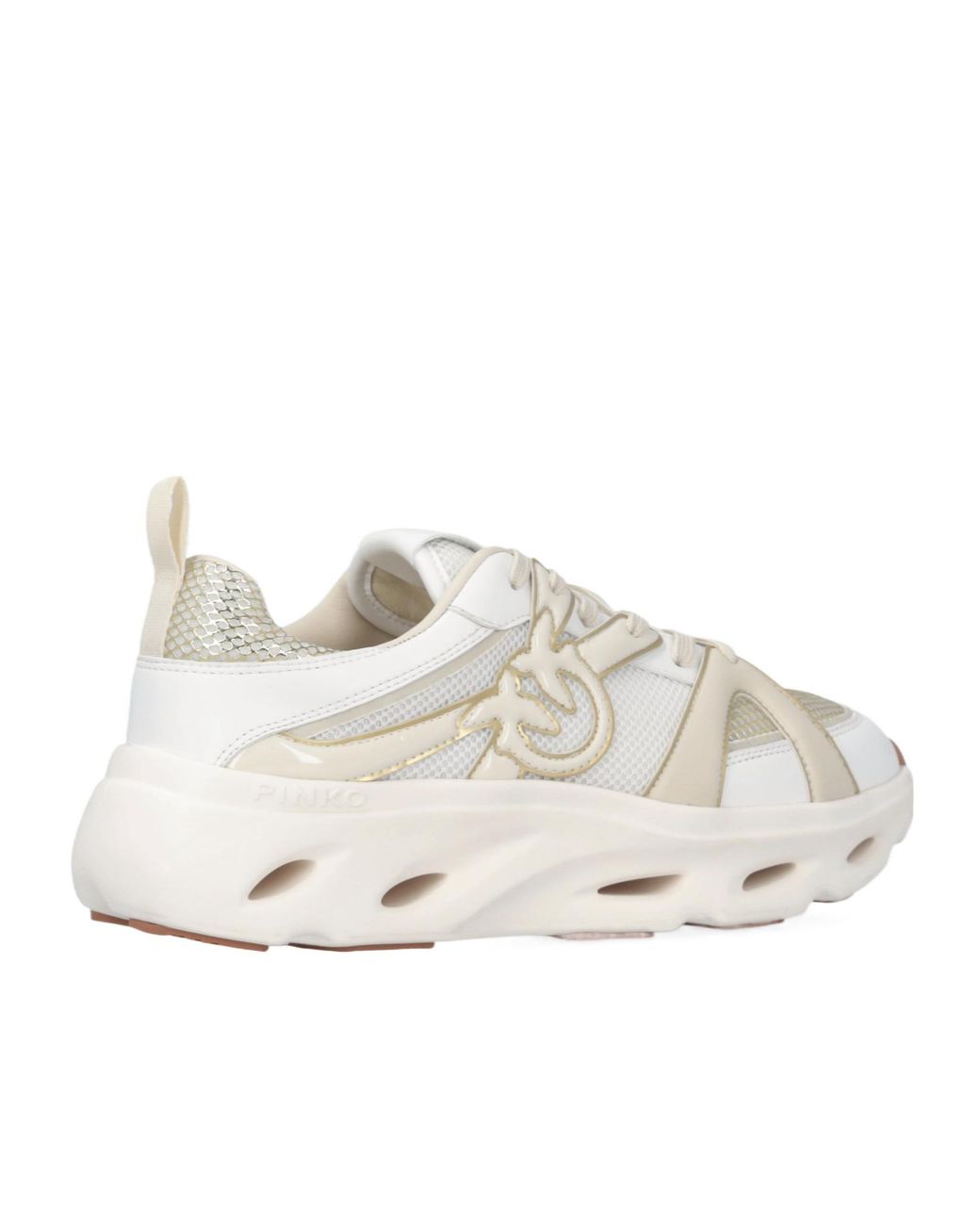 Pinko Natural Logo Detailed Mesh Sneakers