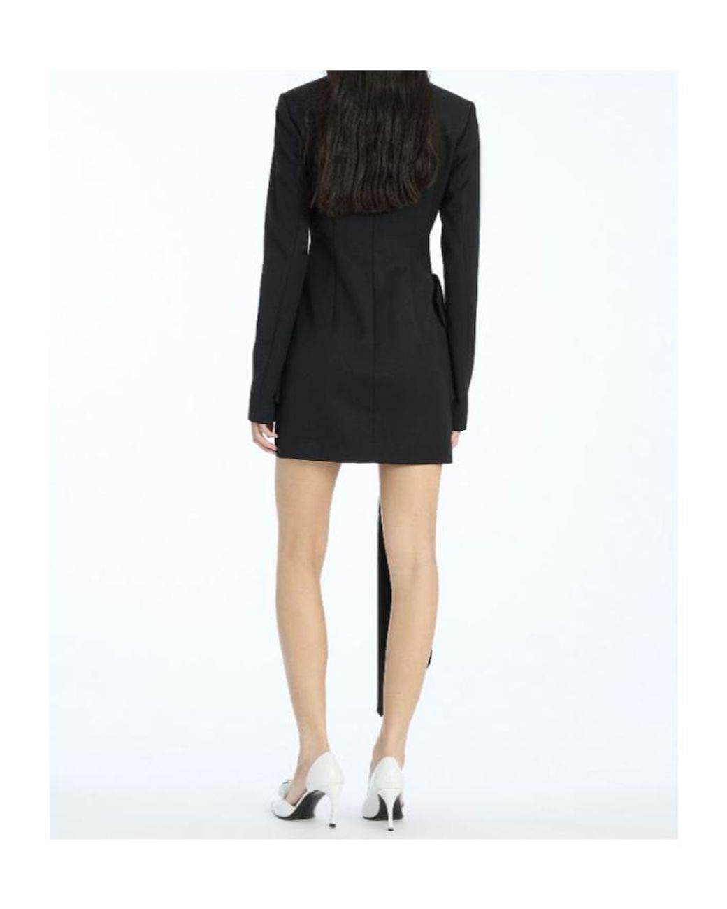 ROTATE BIRGER CHRISTENSEN Black Maxi Bow Mini Dress