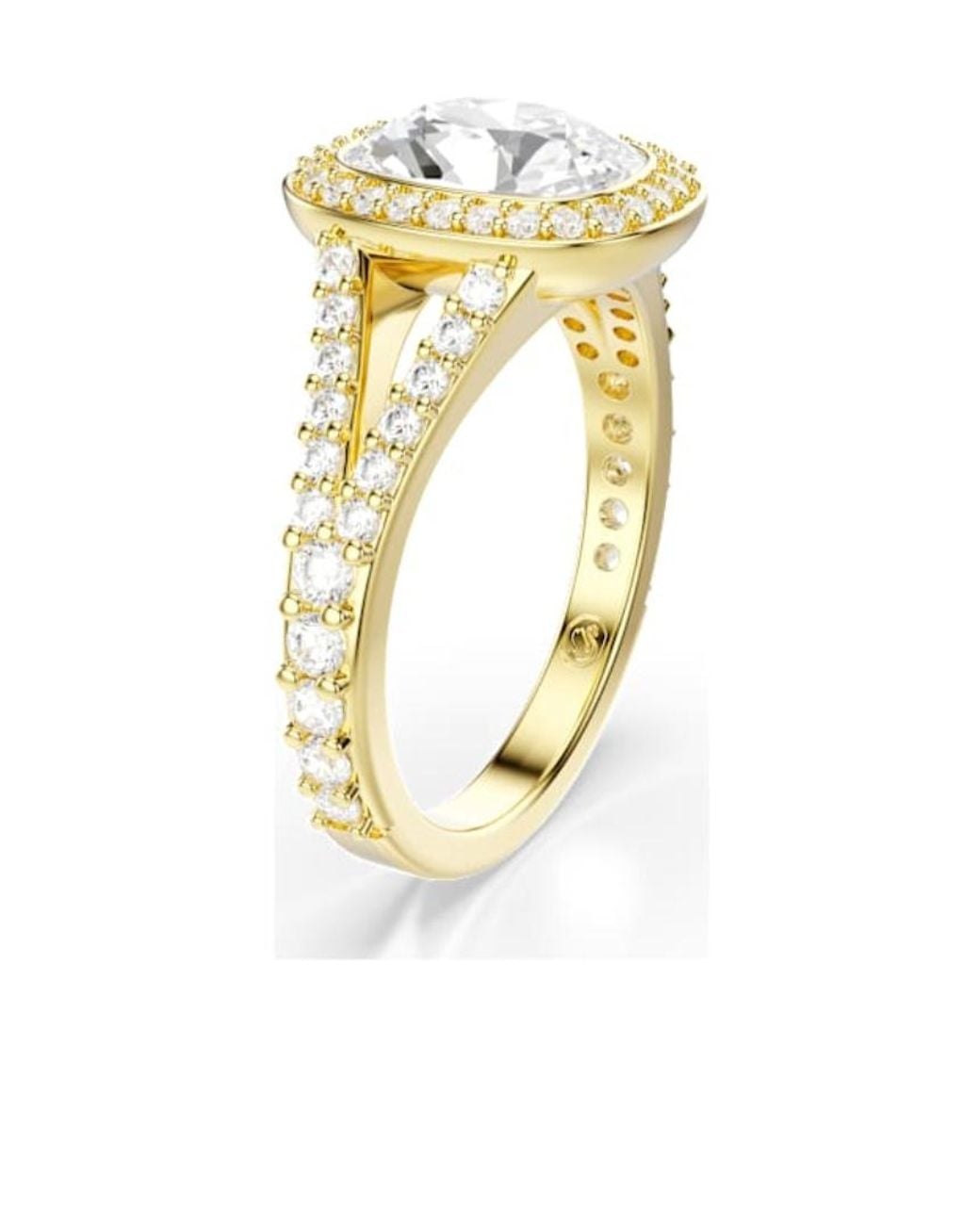 Swarovski Metallic Una Angelic Crystal-Embellished Halo Ring