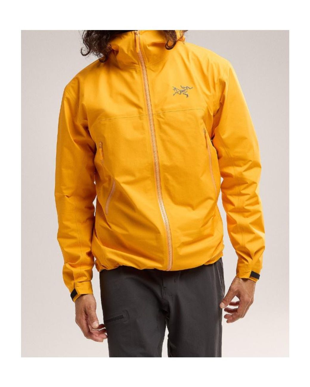 Arc'teryx Orange Beta Gore-Tex Zipper Casual Jacket for men