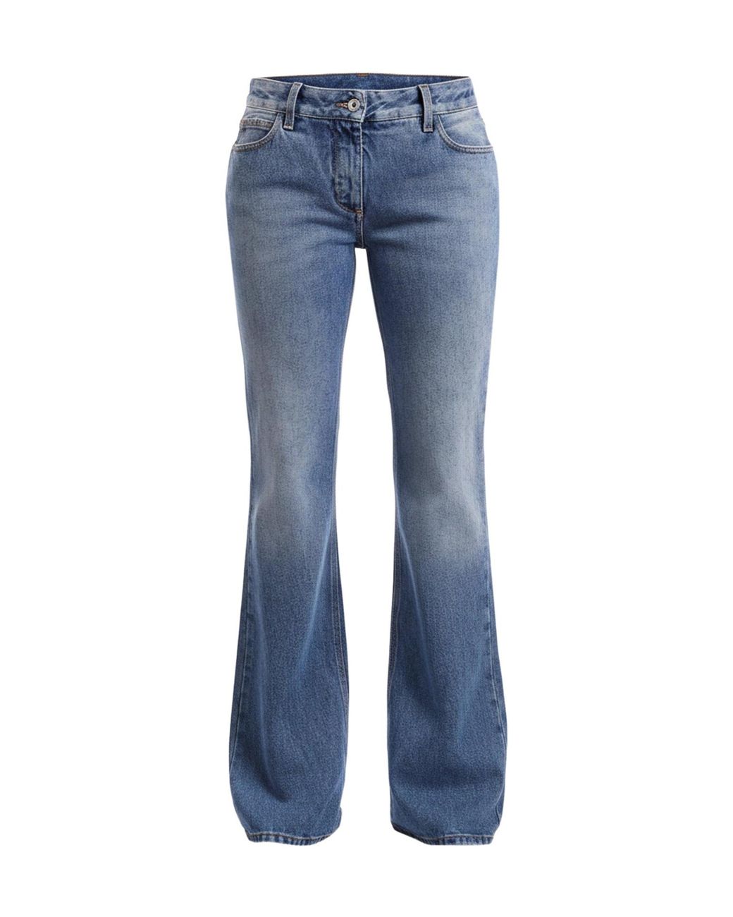 Off-White c/o Virgil Abloh Blue Slim-Fit Flared Jeans