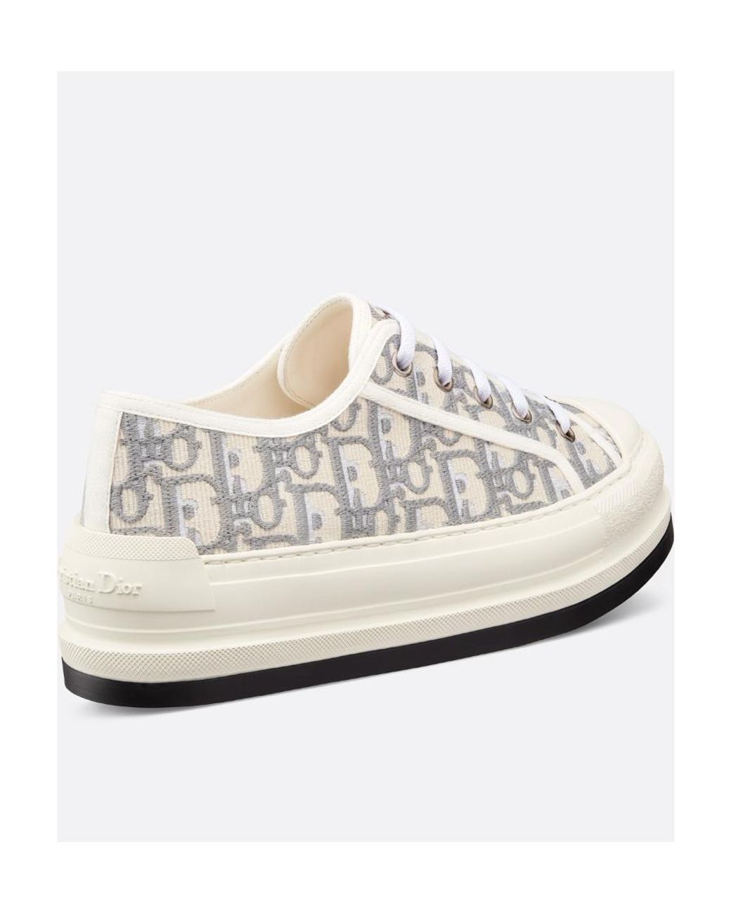 Dior White Walk'N' Low-Cut Casual Sneakers