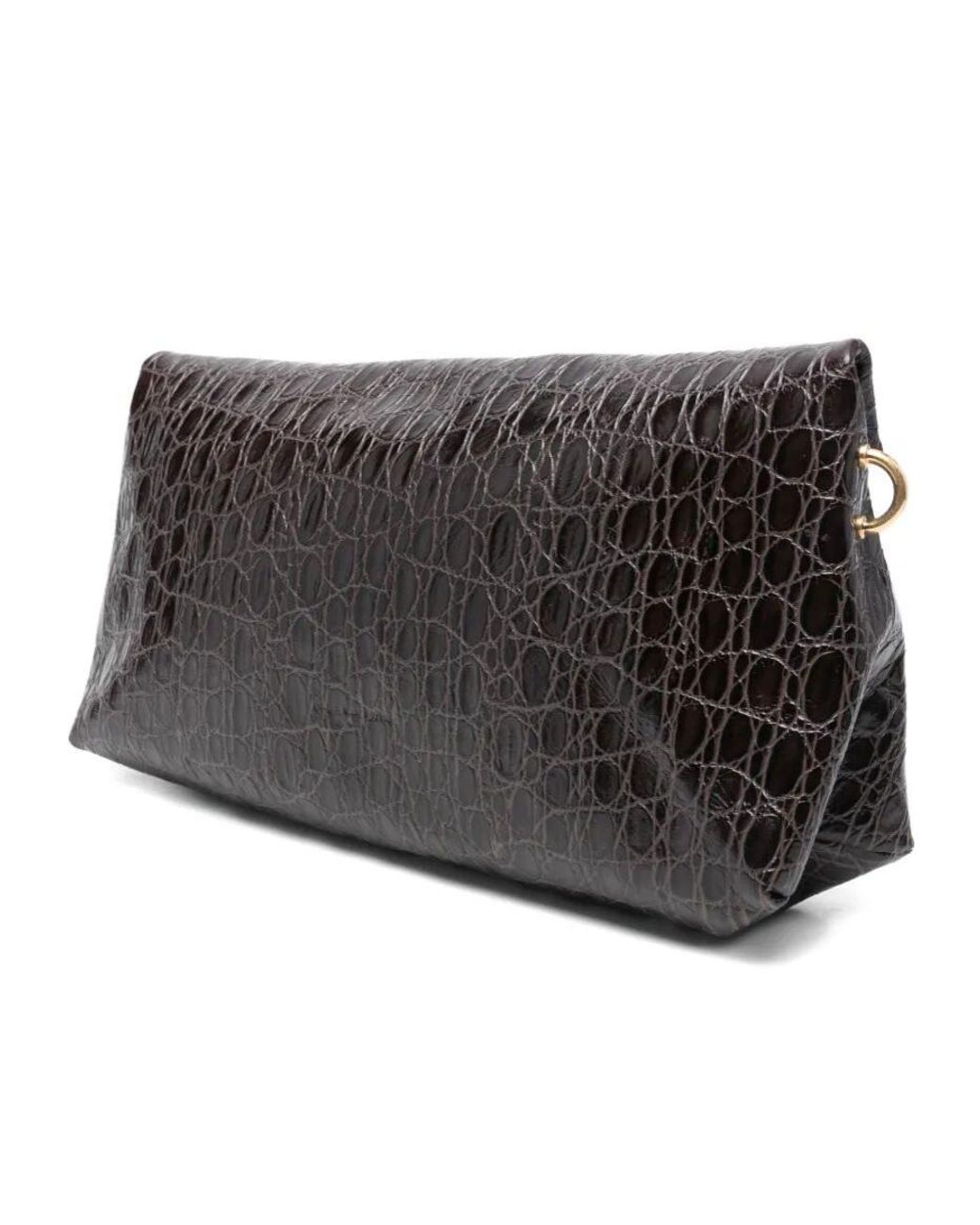 Dries Van Noten Black 'Env' Bag