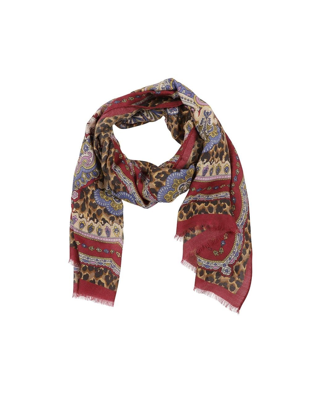 Etro Multicolor Paisley-Print Scarf