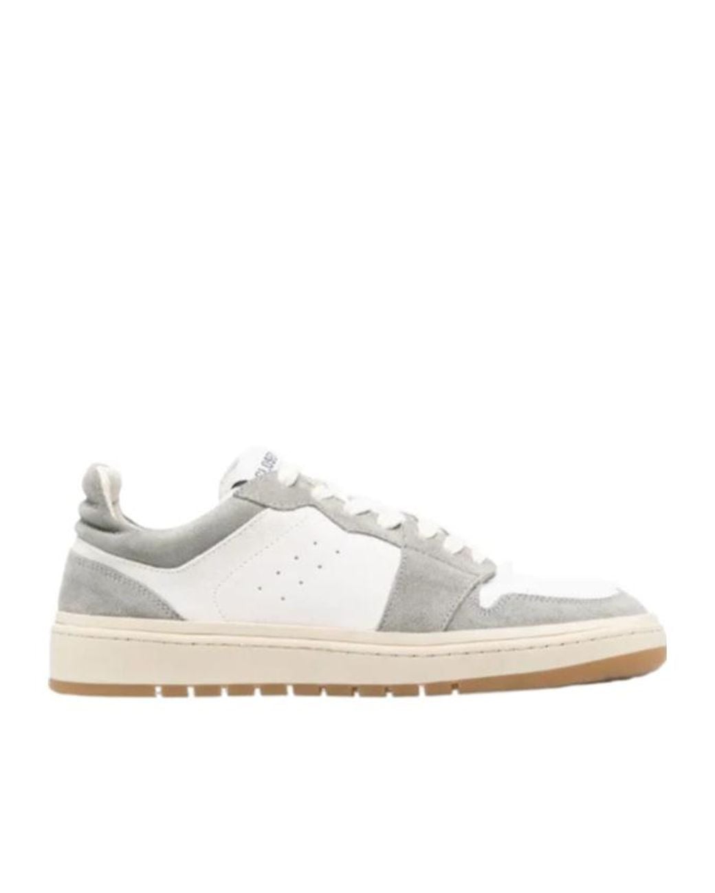 Closed White Panelled Low-Top Sneakers