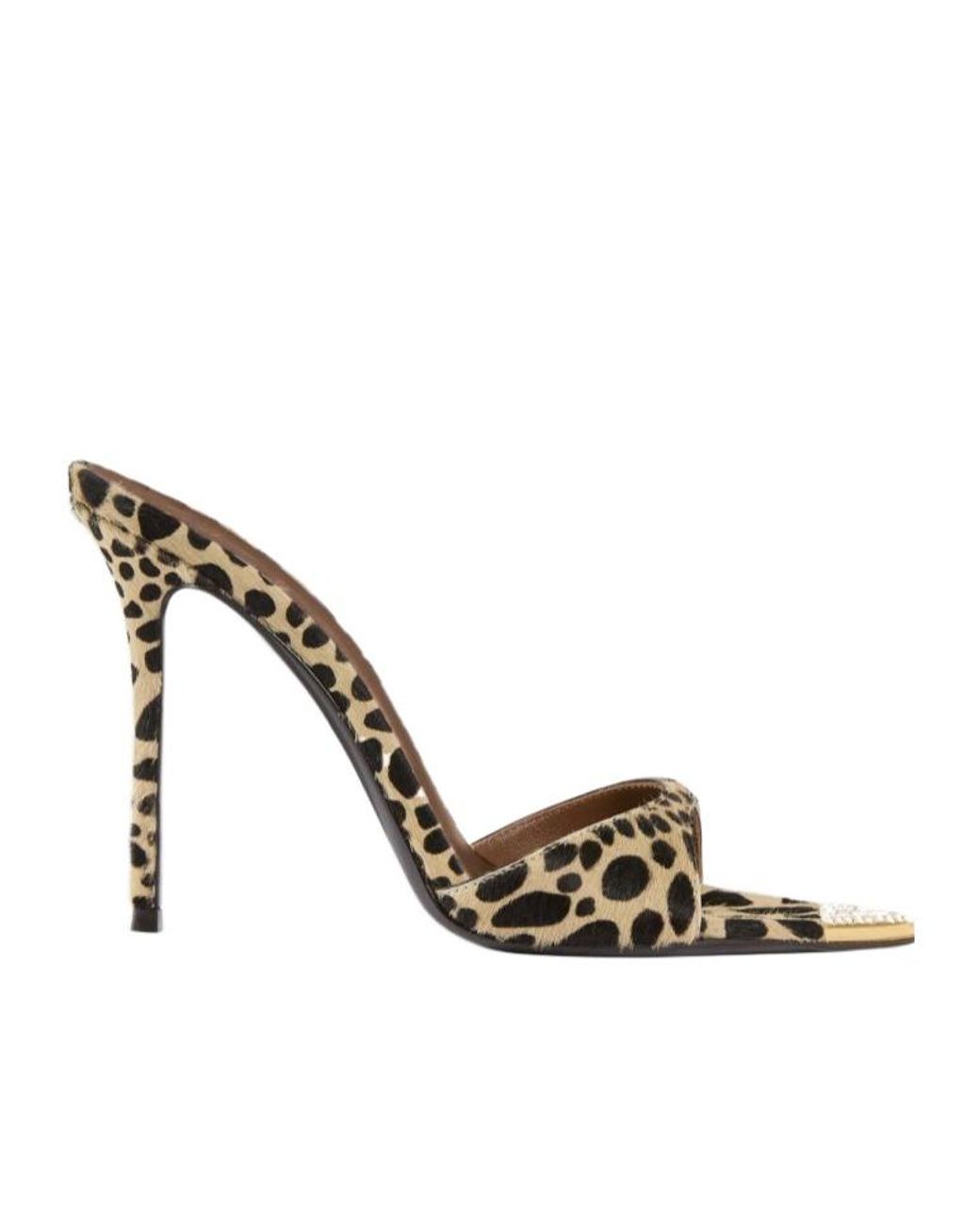 Giuseppe Zanotti Metallic Intriigo Savage Embellished Mules