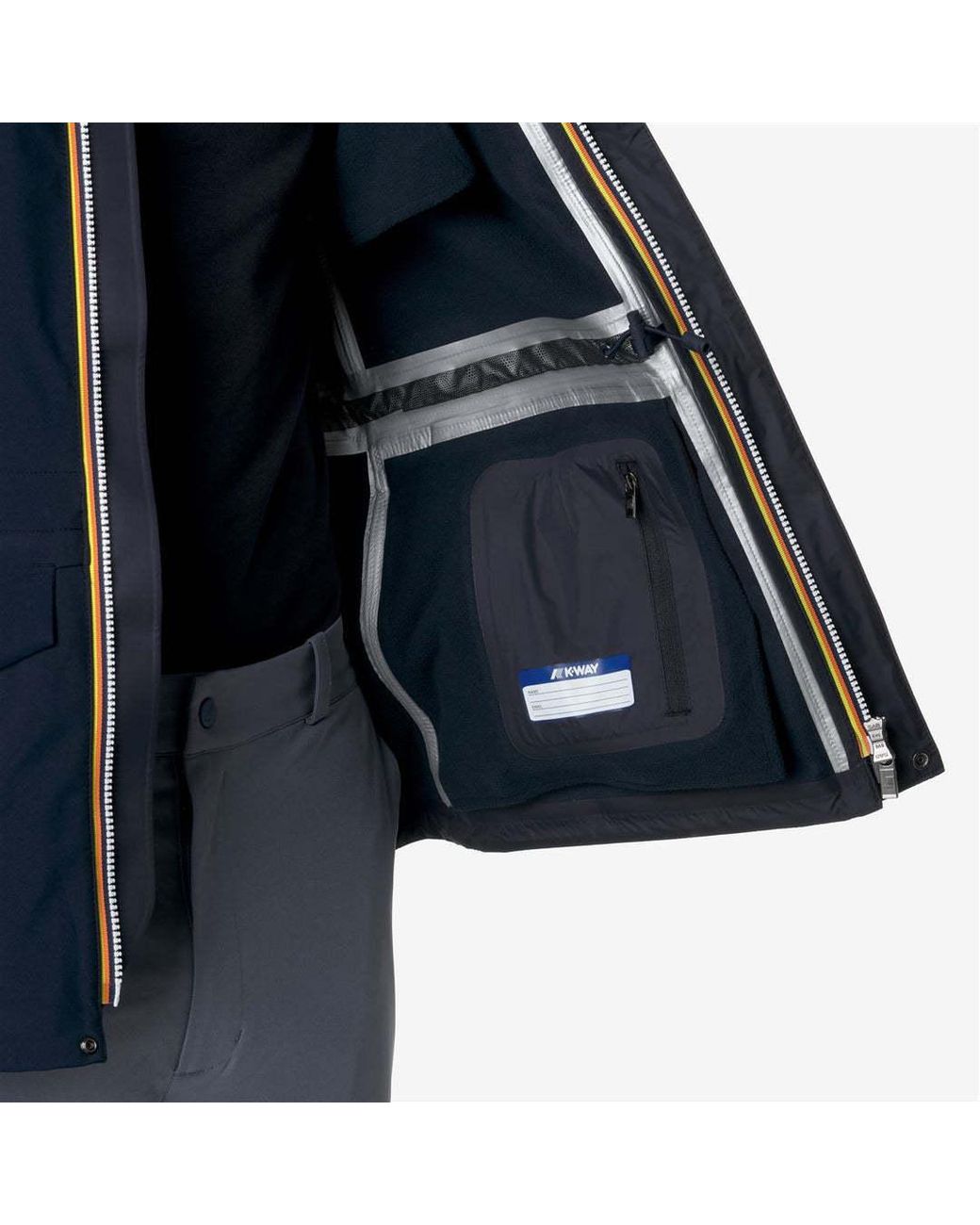 K-Way Blue Long-Sleeved Casual Jacket for men